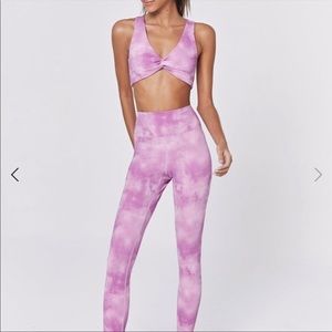 Spiritual gangster pink tie dye set